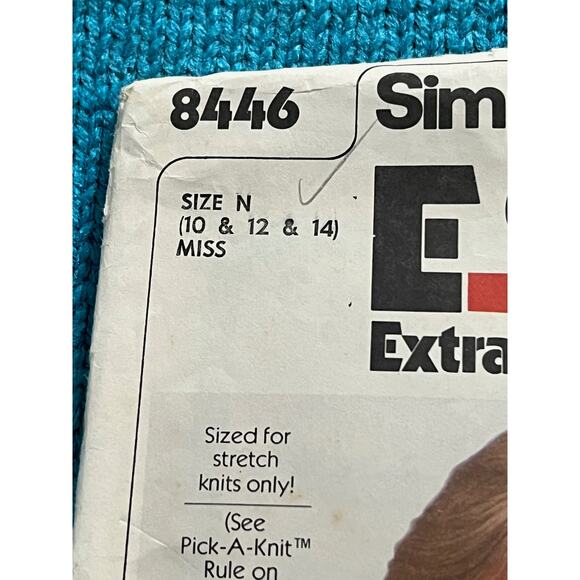 Simplicity 8446 Sewing pattern jacket shacket pattern 1980s size 10 12 14 - Picture 2 of 6